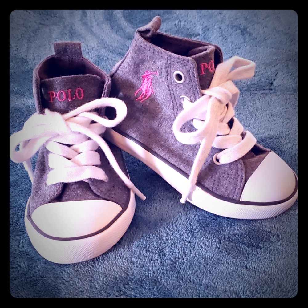 Polo Ralph Lauren girls high top shoes